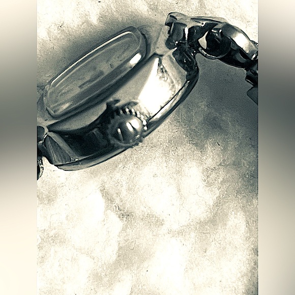 Caravelle by Bulova stretch watch: band by Spiedel vtg Silver patent # child's? - Picture 6 of 6